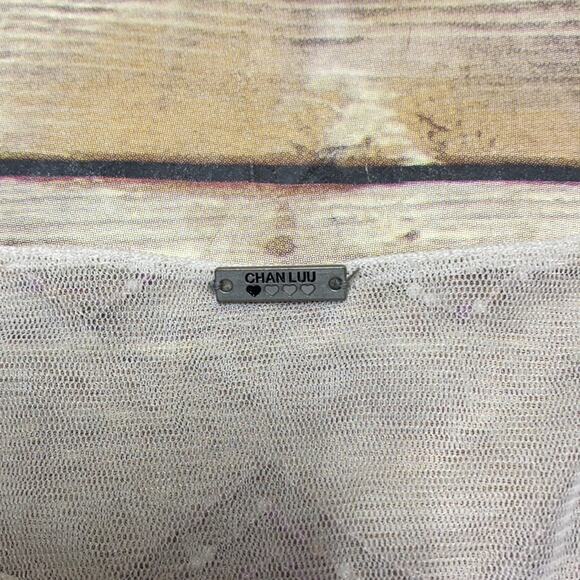 Chan Luu Beaded Mesh Tank Top XS - Picture 3 of 4